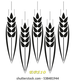 ear, bread, icon, vector illustration EPS 10