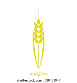 ear, bread, icon, vector illustration EPS 10