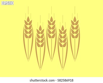 ear, bread, icon, vector illustration eps10