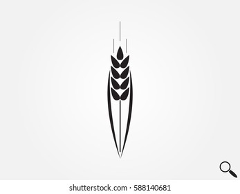 ear, bread, icon, vector illustration eps10