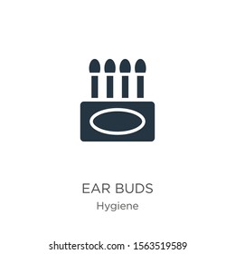 Ear buds icon vector. Trendy flat ear buds icon from hygiene collection isolated on white background. Vector illustration can be used for web and mobile graphic design, logo, eps10