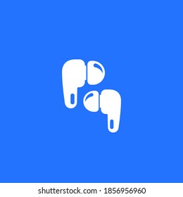 Ear buds, vector solid icon