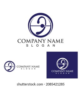 Ear care logo and symbol vector template