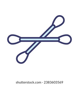 Vector de icono de barra de limpiador de oídos en el diseño de moda