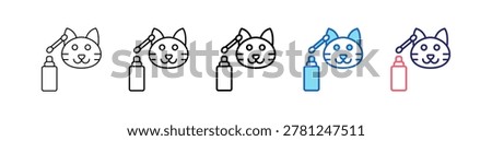 Ear Cleaning Icon In 5 Different Styles Set Collection.