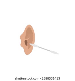 Ear and cleaning with ear stick
