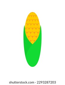 Ear of corn isolated. Vector illustration