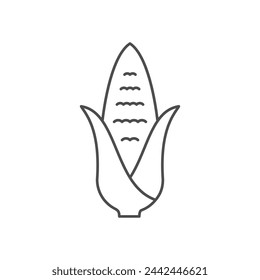 Ear of corn line icon