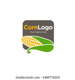 Ear of corn logo design. Maize crop vector design. Corn farming