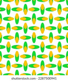 Ear of corn pattern seamless. Baby fabric texture