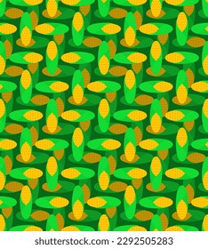 Ear of corn pattern seamless. Baby fabric texture