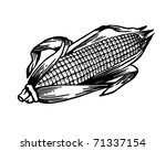 Ear Of Corn - Retro Ad Art Illustration