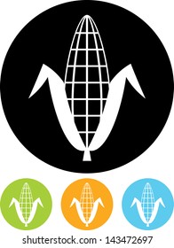 Ear of corn vector icon 