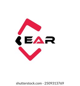 EAR creative minimalist letter logo. EAR unique vector initials alphabet letter logo design
