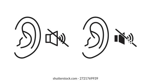 Ícone de surdo para o design do seu site, logotipo, aplicativo, UI. EPS10