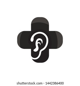 ear and diagnose health logo desain and vector
