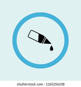 ear or eye drop icon symbol. Premium quality isolated ear or eye drop vector icon in trendy style. ear or eye drop element.