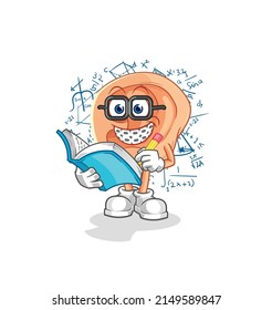 ear geek cartoon. cartoon mascot vector