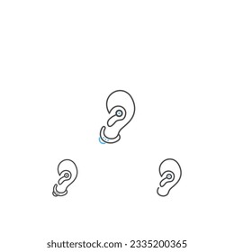 Ear Hearing Logo Creative Design Template Vector