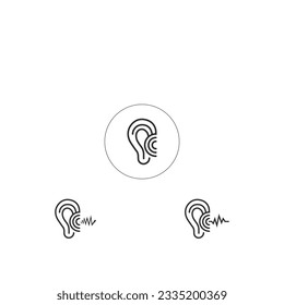 Ear Hearing Logo Creative Design Template Vector