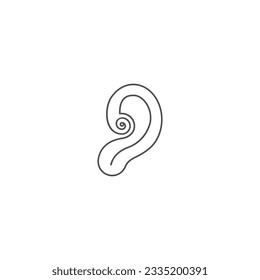 Ear Hearing Logo Creative Design Template Vector