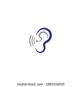 Ear Hearing Logo Icon Vector