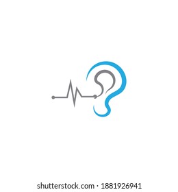 Ear Hearing Logo Icon Vector