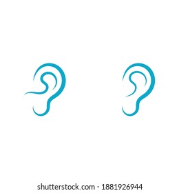 Ear Hearing Logo Icon Vector