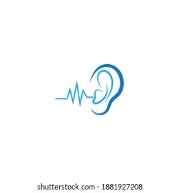 Ear Hearing Logo Icon Vector