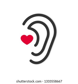 Heart Ear Images, Stock Photos & Vectors | Shutterstock