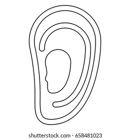 Ear   icon .