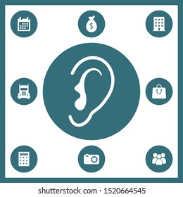 ear icon illustration isolated vector sign symbol