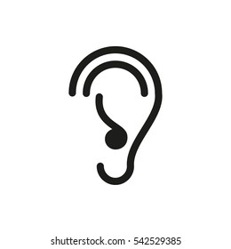 ear icon illustration isolated vector sign symbol