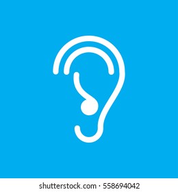 ear icon illustration isolated vector sign symbol