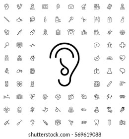 ear icon illustration isolated vector sign symbol