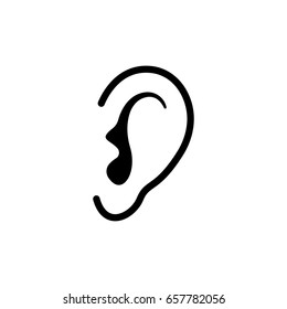 ear icon illustration isolated vector sign symbol