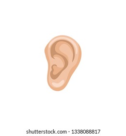 ear icon isolated on white background