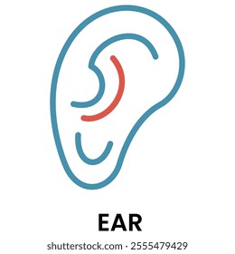 Ear Icon for Medical Icon Element