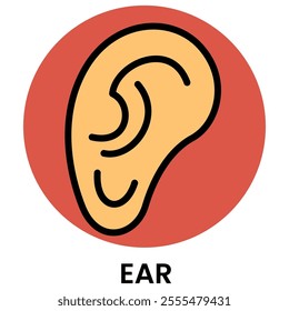 Ear Icon for Medical Icon Element