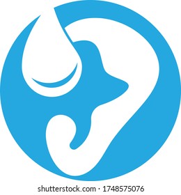 Ear icon and symbol logo vector template 