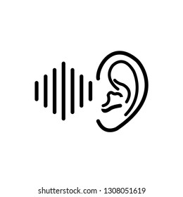ear icon template trendy