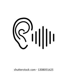ear icon template trendy