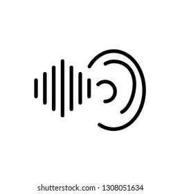 ear icon template trendy