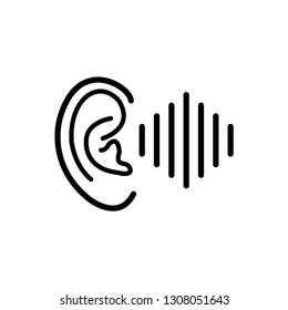 ear icon template trendy