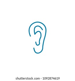 Ear icon vector
