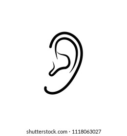 Ear icon vector