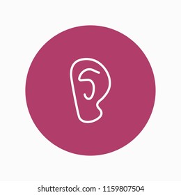 ear icon vector