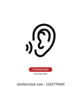 Ear Icon Vector