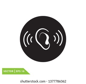 Ear icon vector