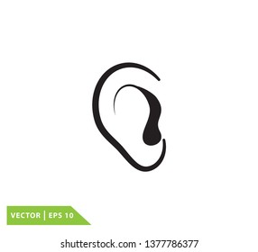 Ear icon vector